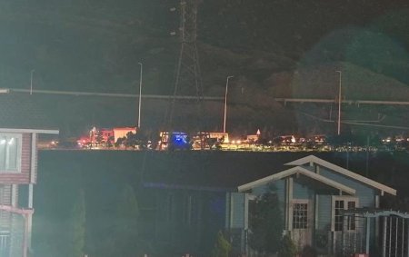 Bakı dairəvi yolunda maşın yandı - Sıxlıq yarandı